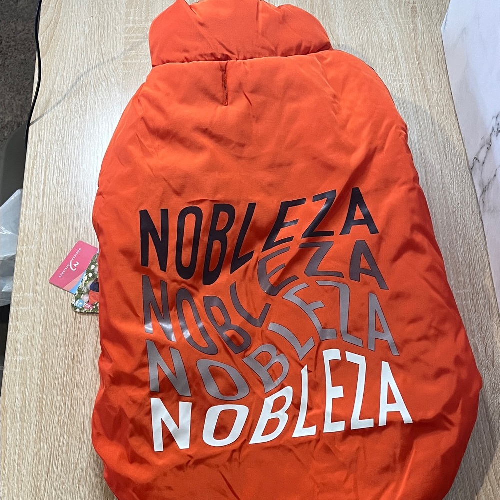 NWT Orange Nobleza Dog Jacket